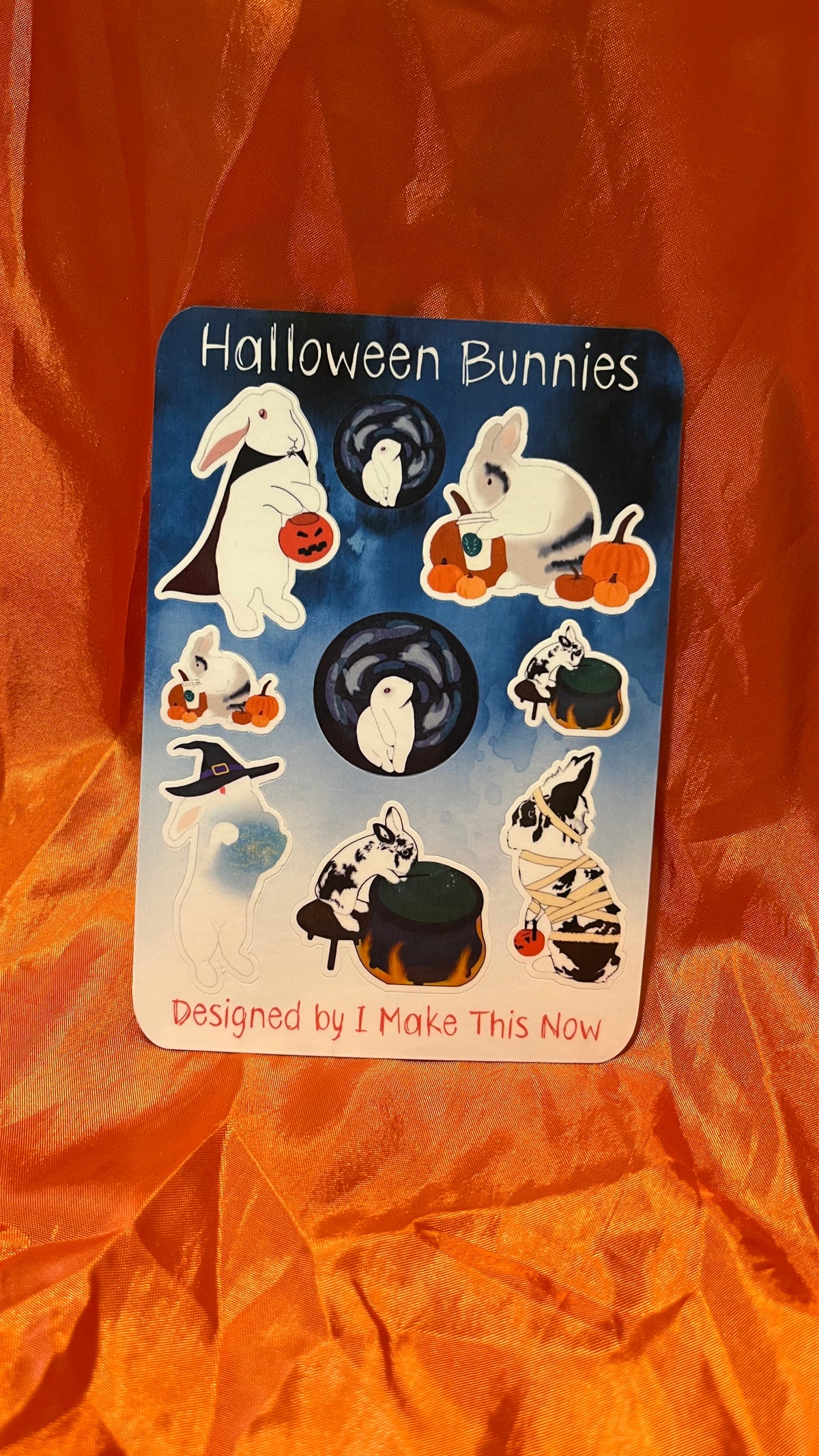 I.Make.This.Now | Halloween Bunnies | Sticker Sheet