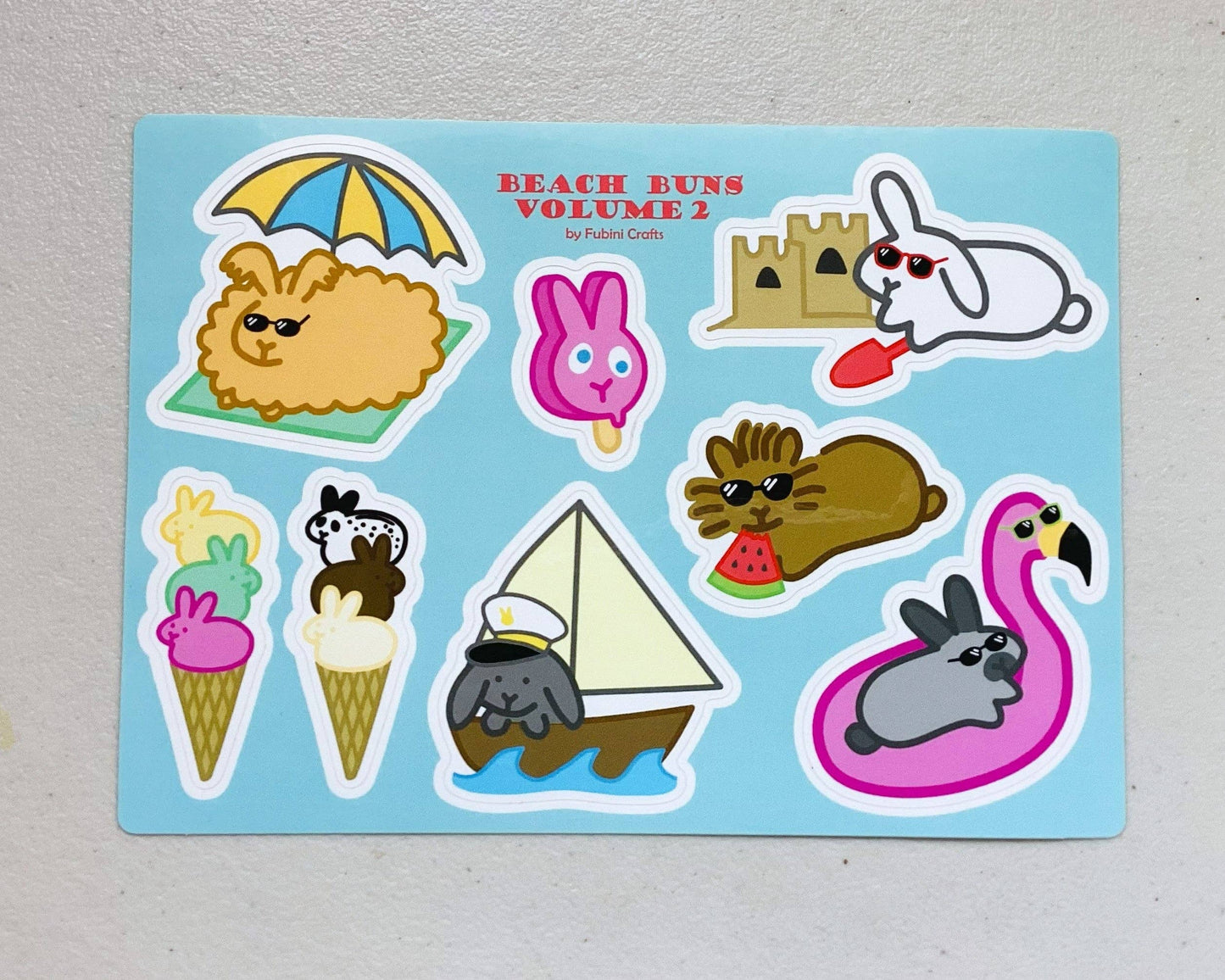 Beach Buns Volume 2 | Sticker Sheet