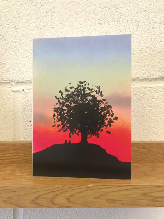 Watching The Sunset | Greeting Card