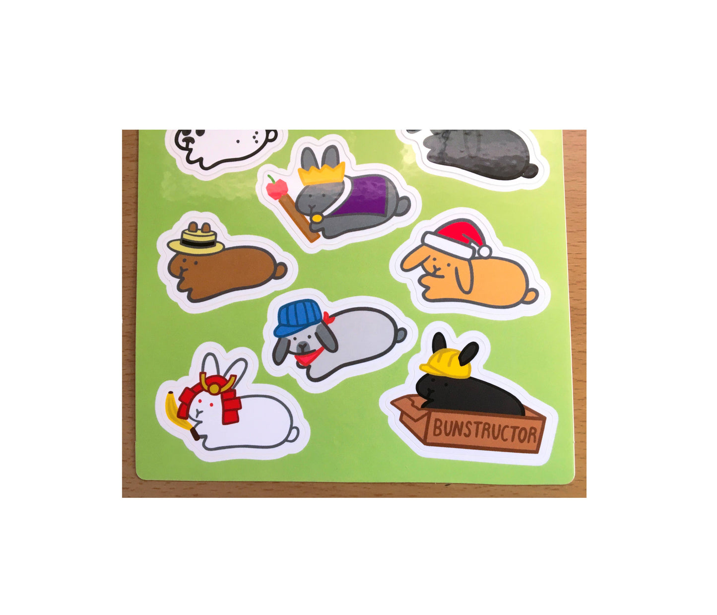 Bunnies with Hats Volume 2 | Sticker Sheet