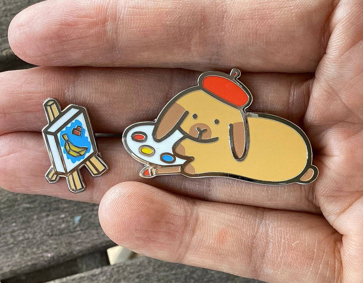 Artist Bunny Pin + Mini Easel | Pin Combo
