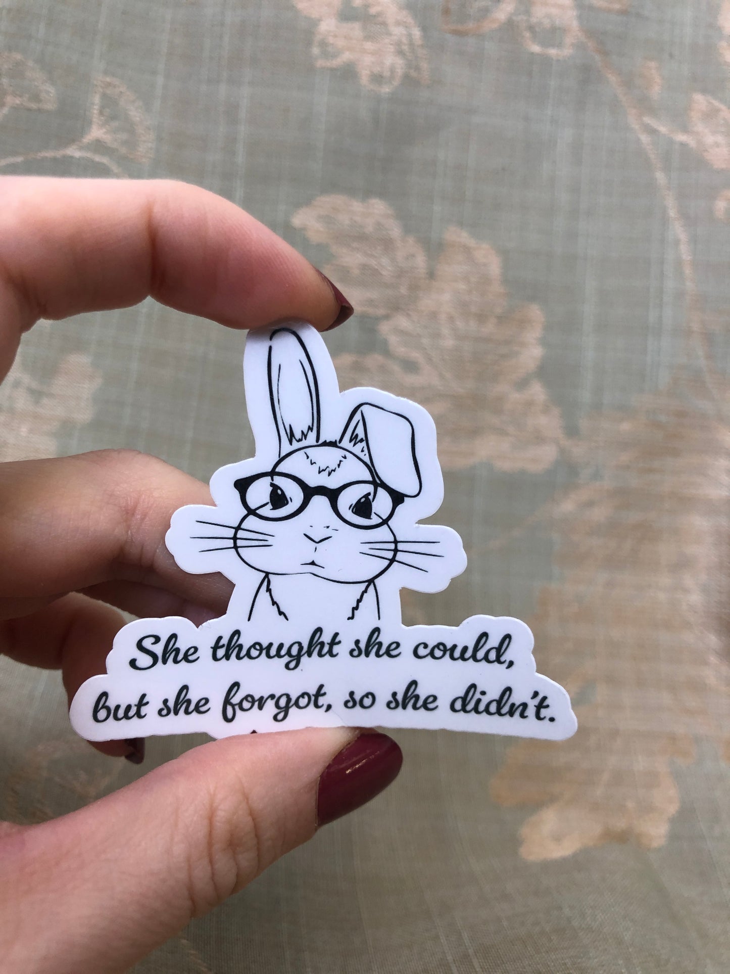 She Thought | Stickers