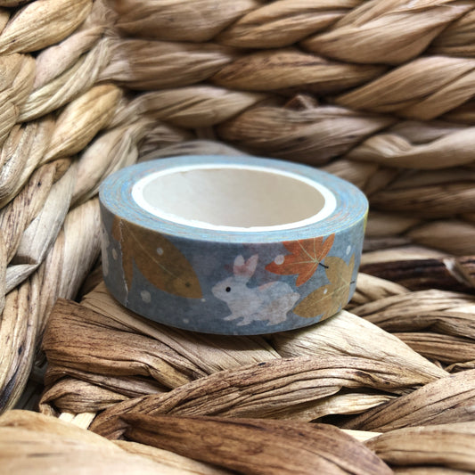 Autumn Rabbit Decorative Washi Tape