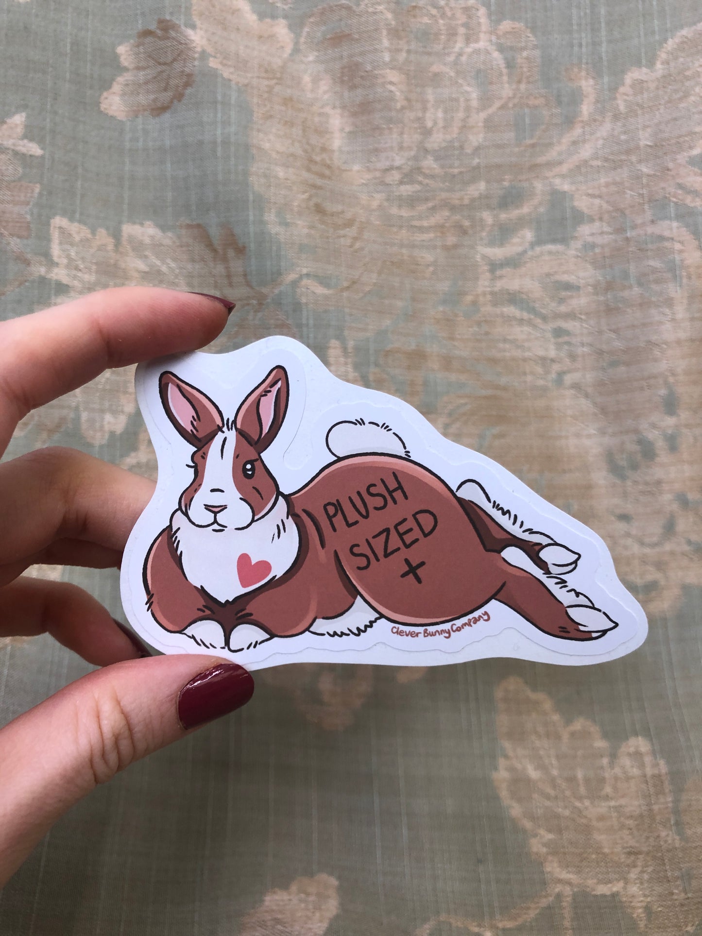 Plush Size + | Sticker