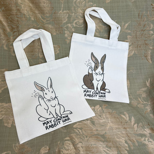 May Contain Rabbit Hair | Mini Tote Bag