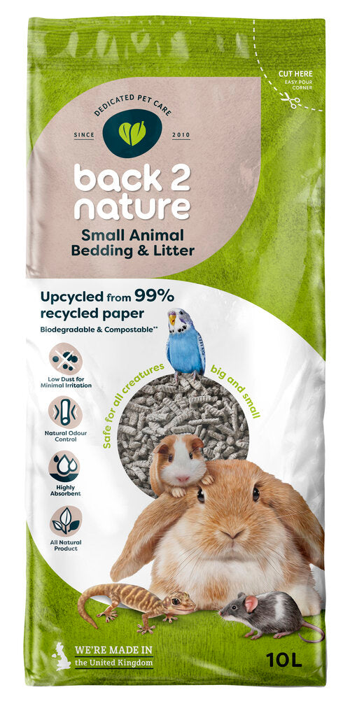 Back 2 Nature Eco Recycled Paper Litter | Litter and Bedding