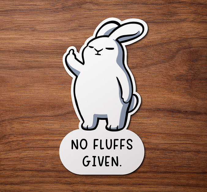 No Fluffs Given | Sticker