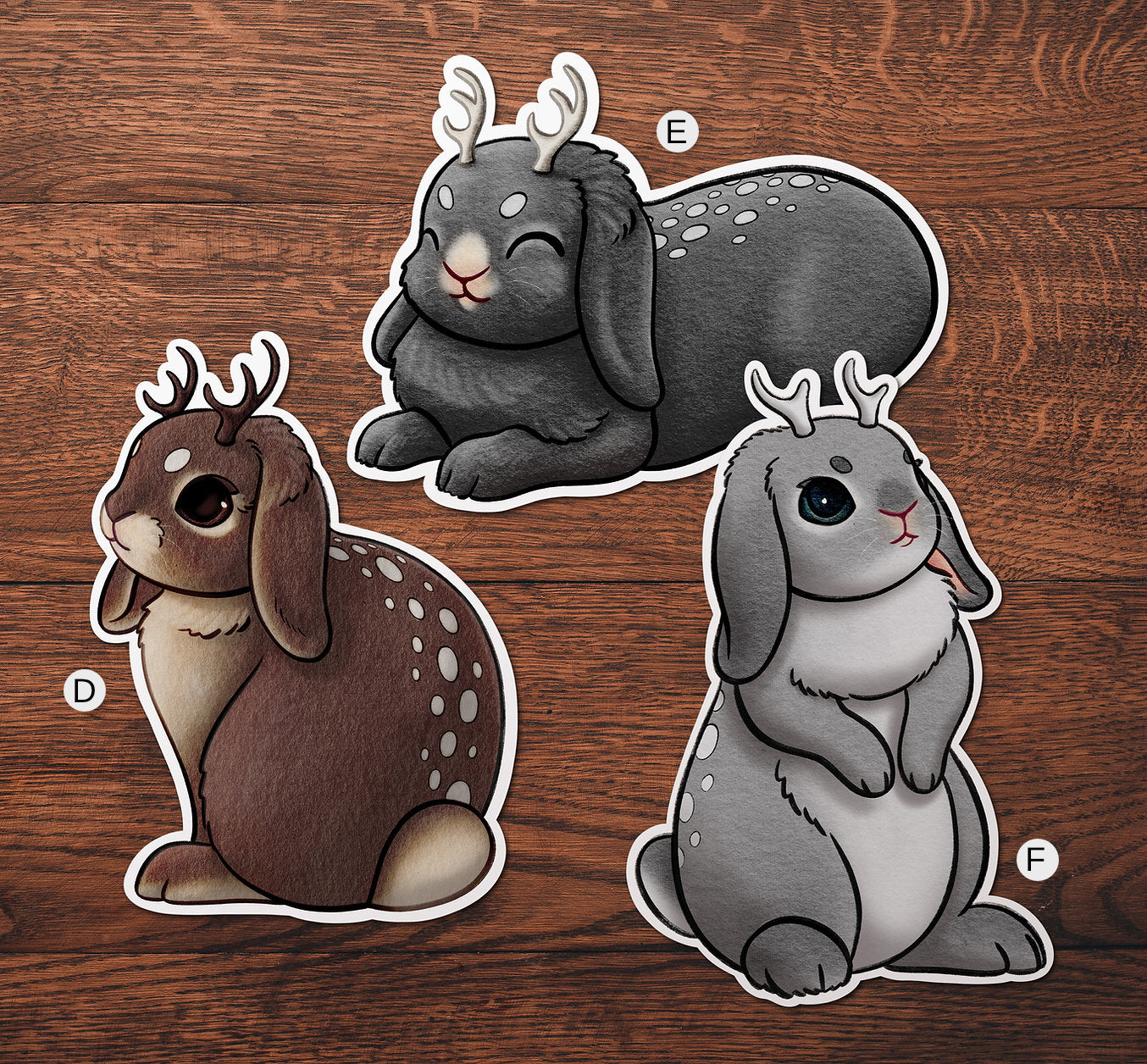 Kawaii Baby Jackalope Stickers