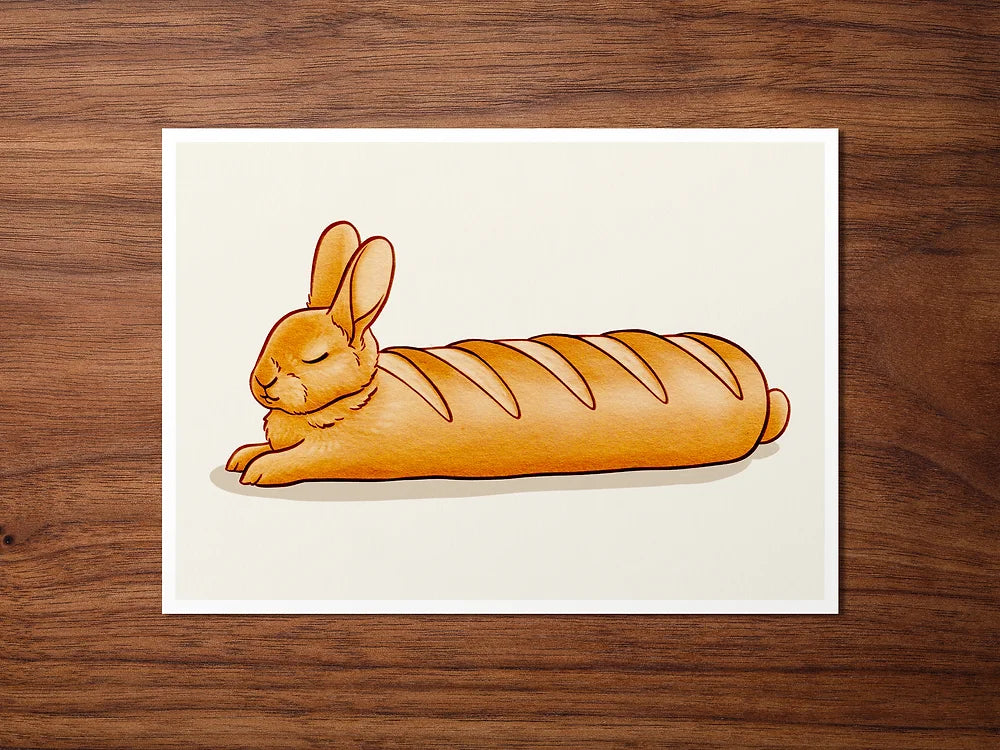 Bread and Pastry Buns Postcard & Art Print