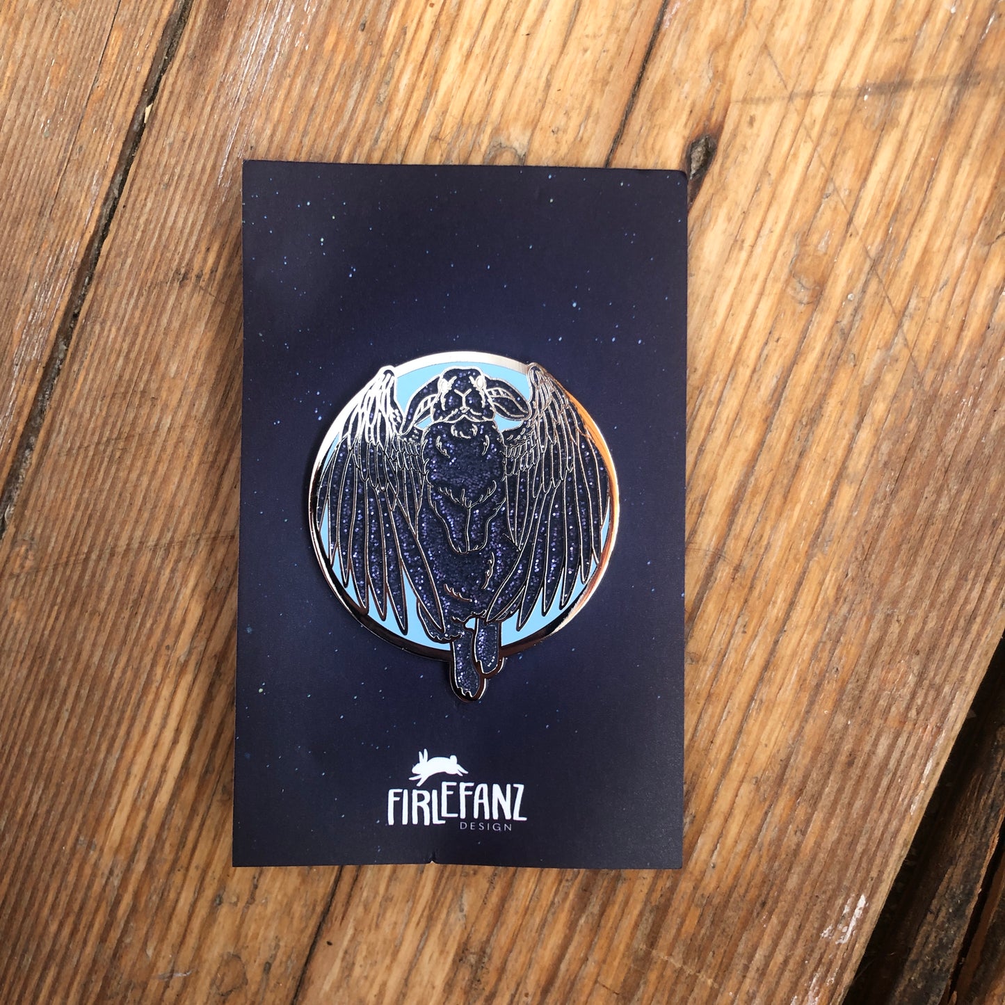Night Bunny Pin