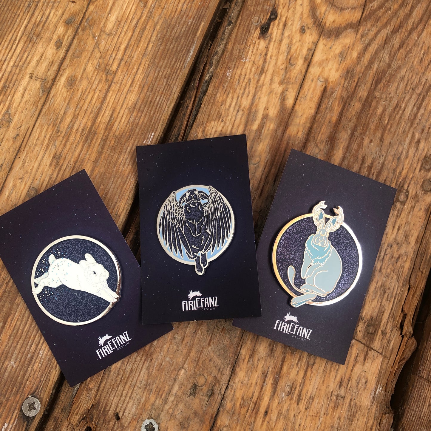 Night Bunny Pin