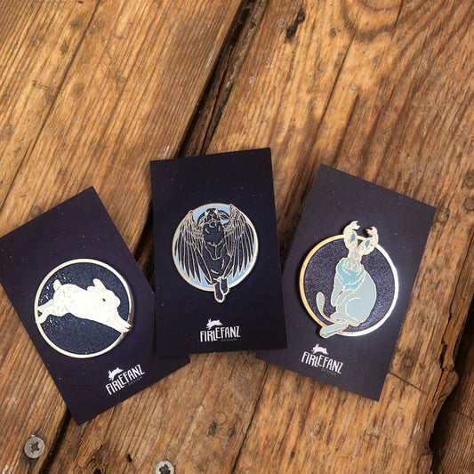 Night Bunny Pin
