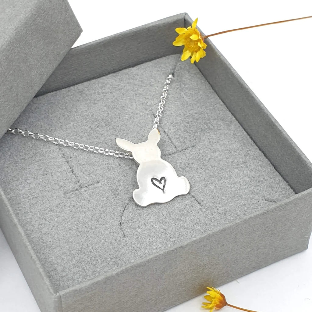 Muffin Rabbit Heart Necklace
