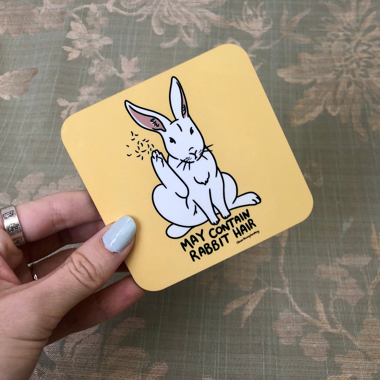 May Contain Rabbit Hair | Coaster