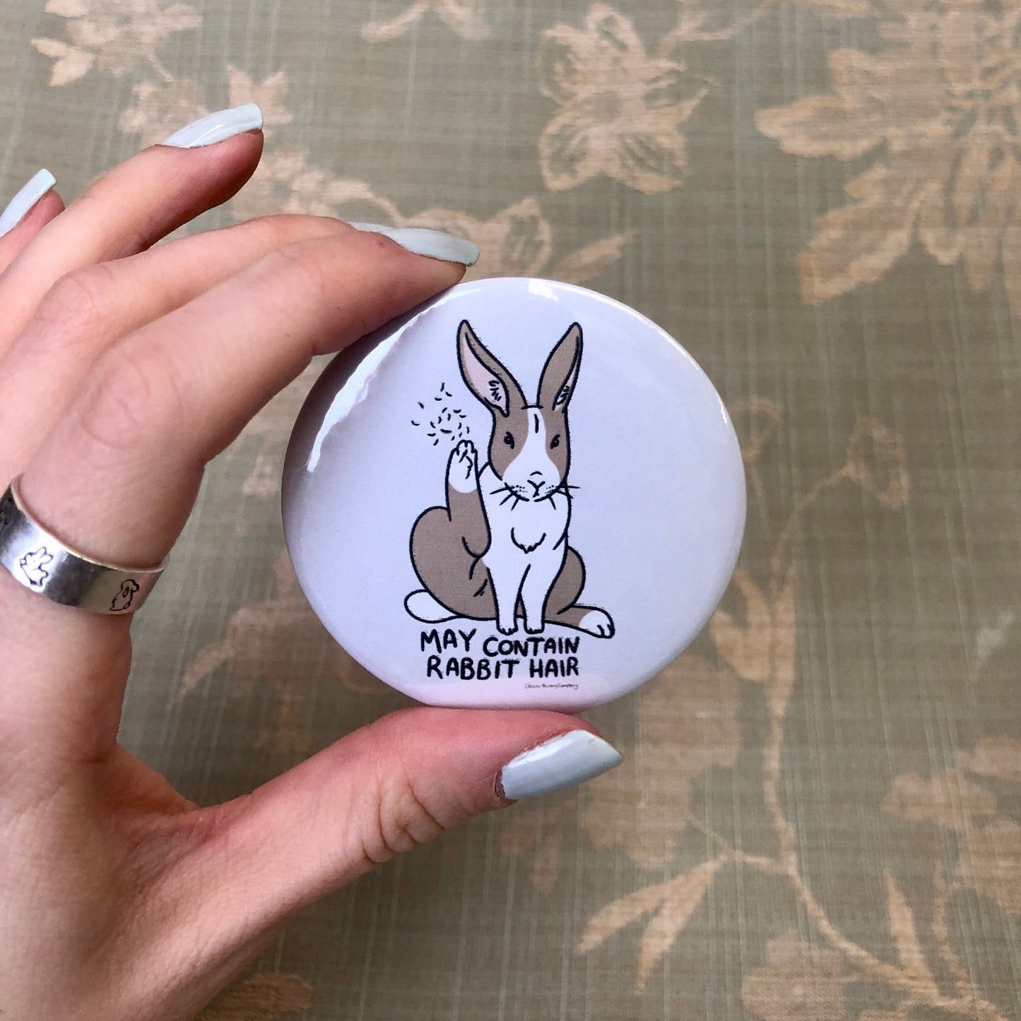 May Contain Rabbit Hair | Badge