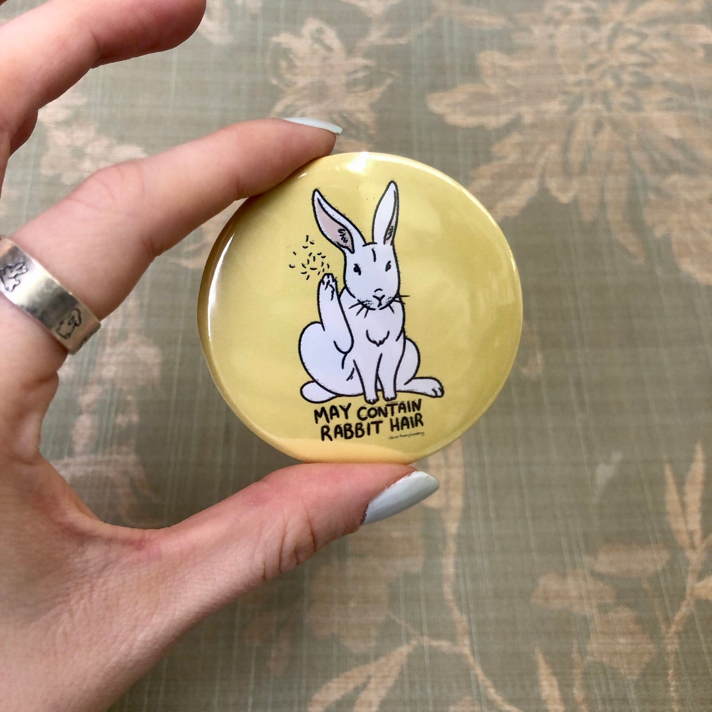 May Contain Rabbit Hair | Badge