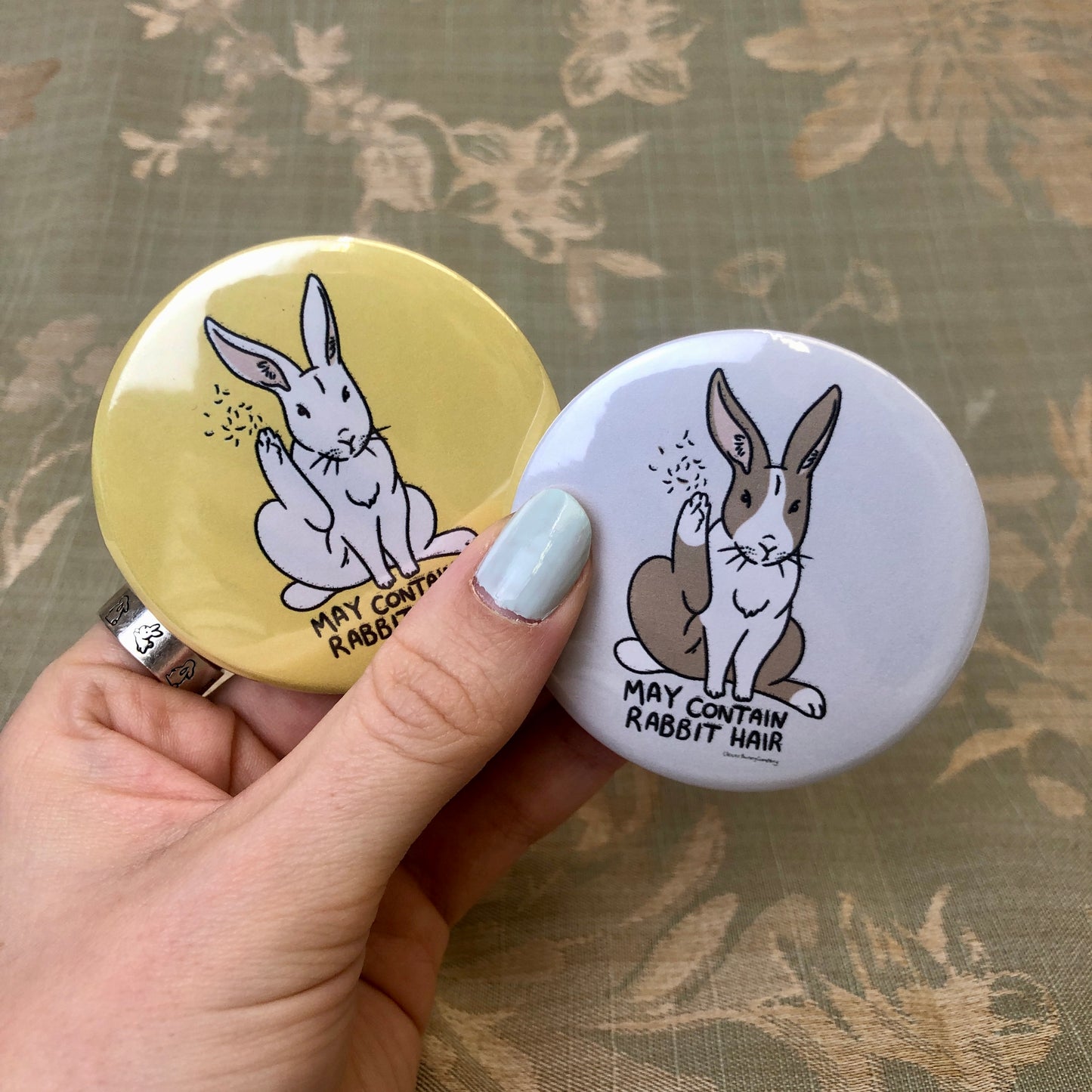 May Contain Rabbit Hair | Badge