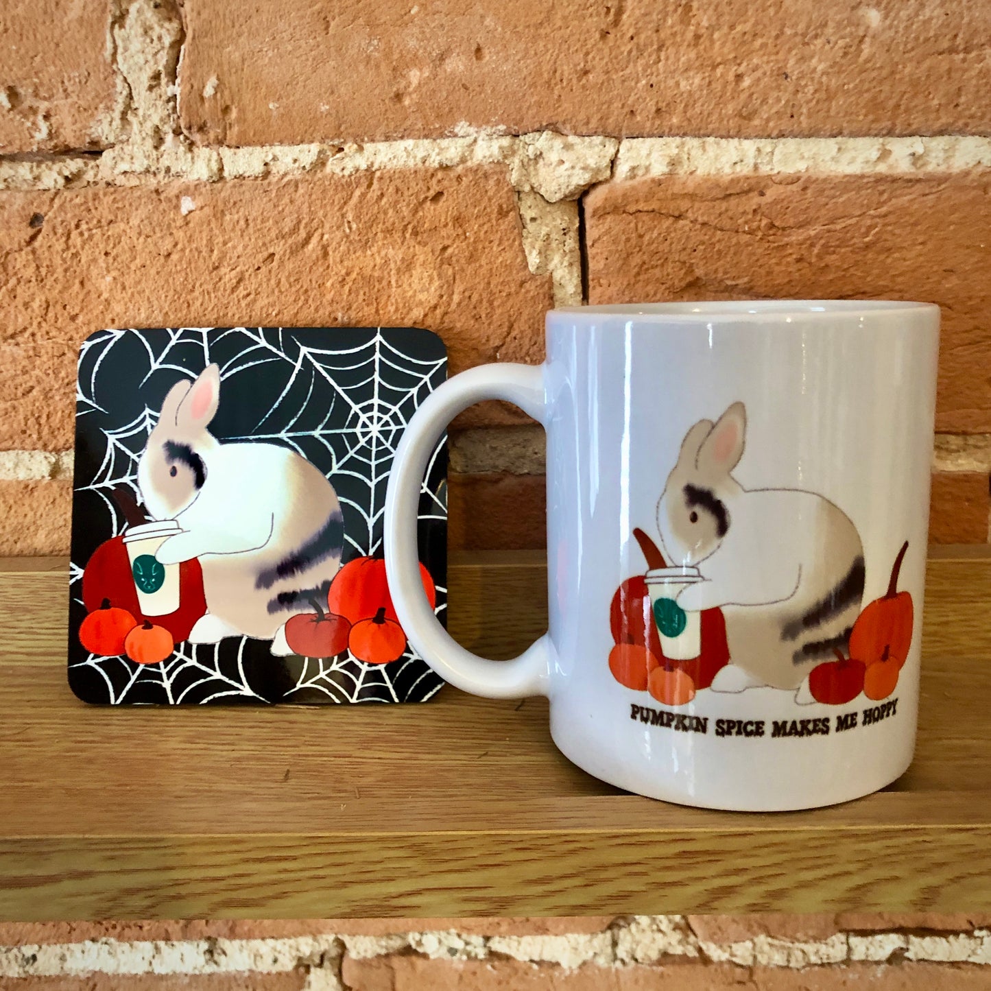 Waffle's Pumpkin Spice Make Me Hoppy Coaster