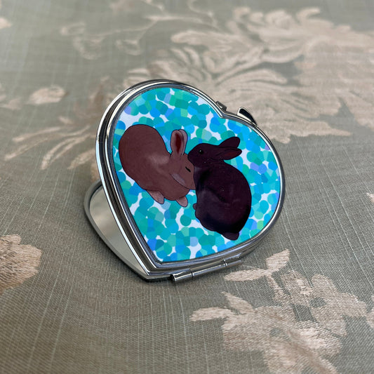 Snuggle Bunnies | Pocket Mirror