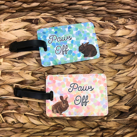 Paws Off Luggage Tag