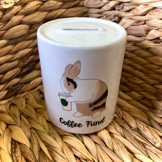 Ceramic Money Pot | Coffee Fund
