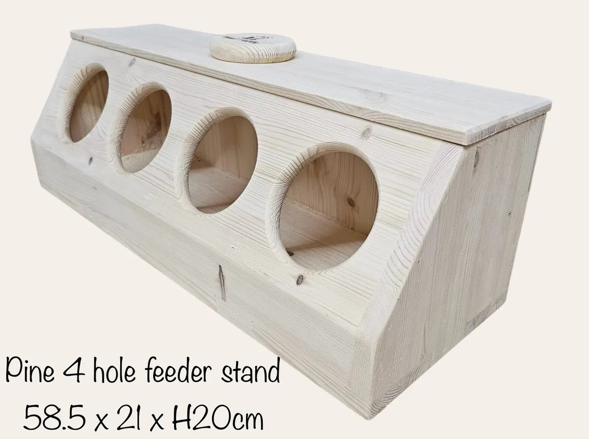 Pine Bunny Hay Feeder | One, Two or Four Holes
