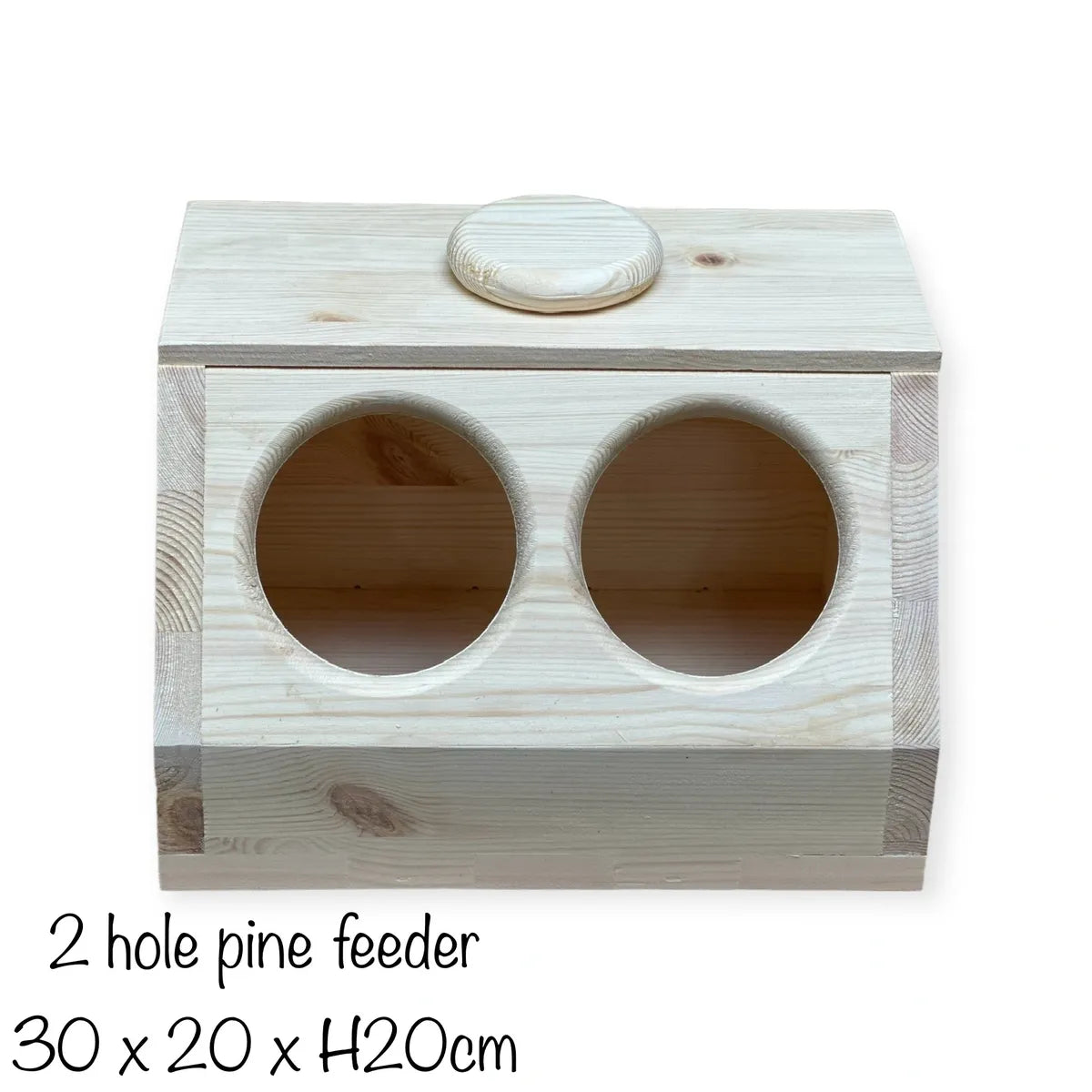 Pine Bunny Hay Feeder | One, Two or Four Holes