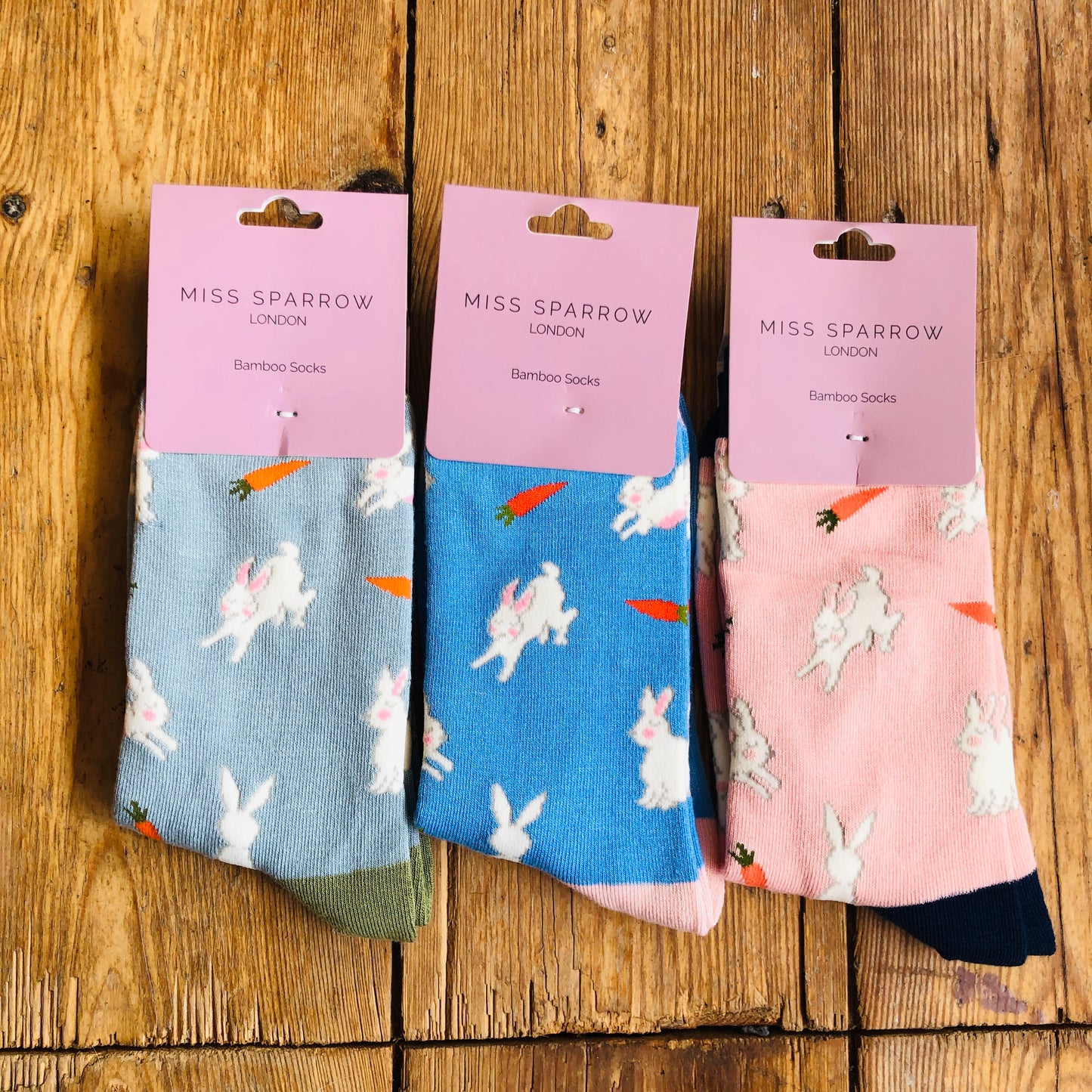 Bamboo Bunny and Carrot Ankle Socks| Size 3-7