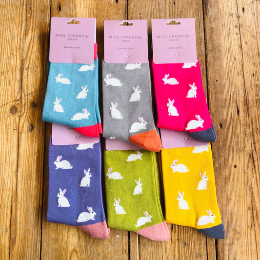 Bamboo Bunny Ankle Socks| Size 3-7