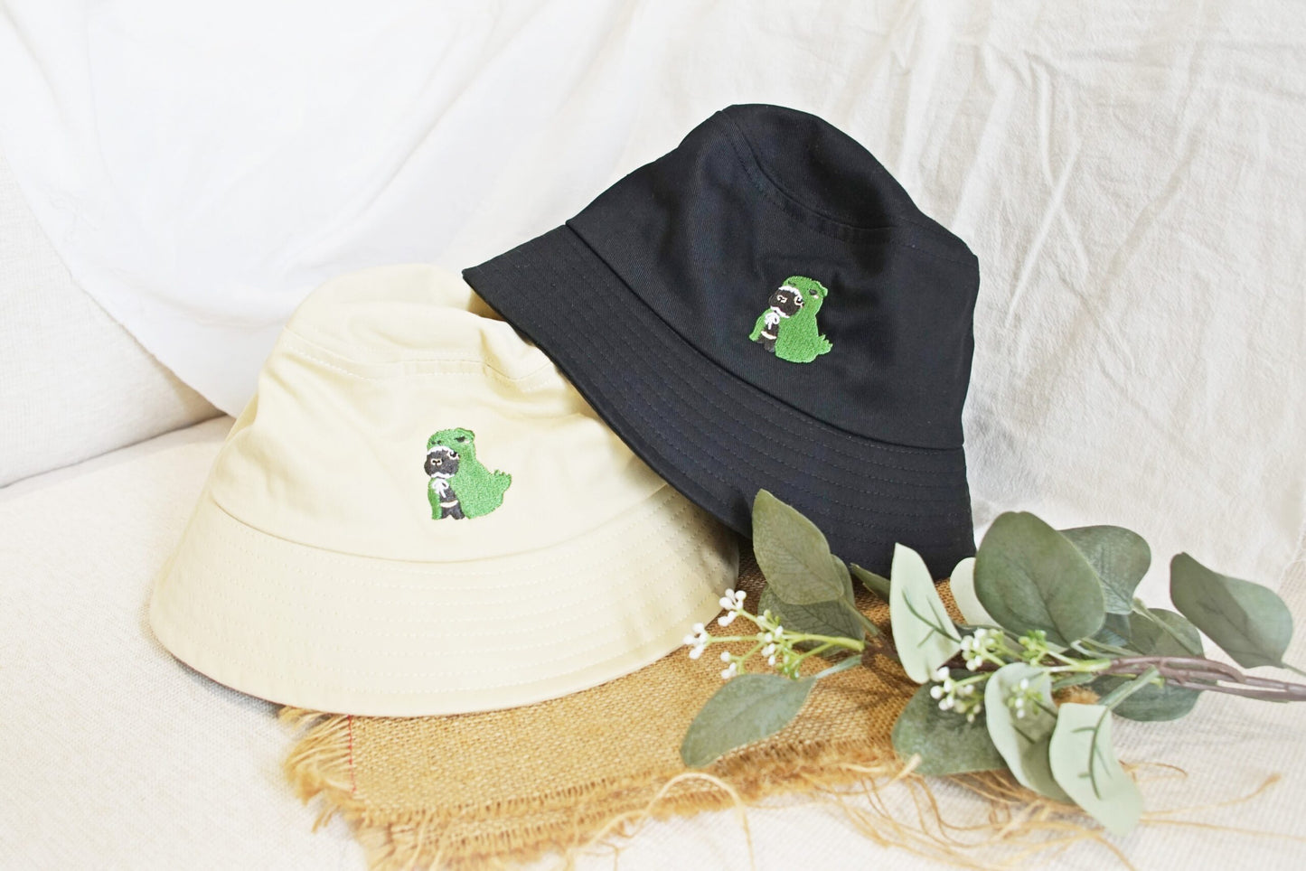 Rabbit Dino | Embroidery Bucket Hat