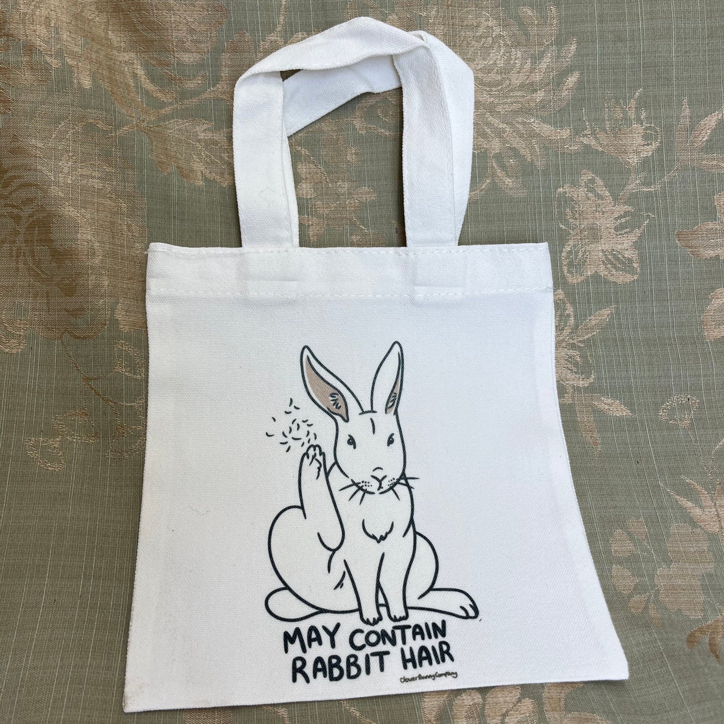 May Contain Rabbit Hair | Mini Tote Bag