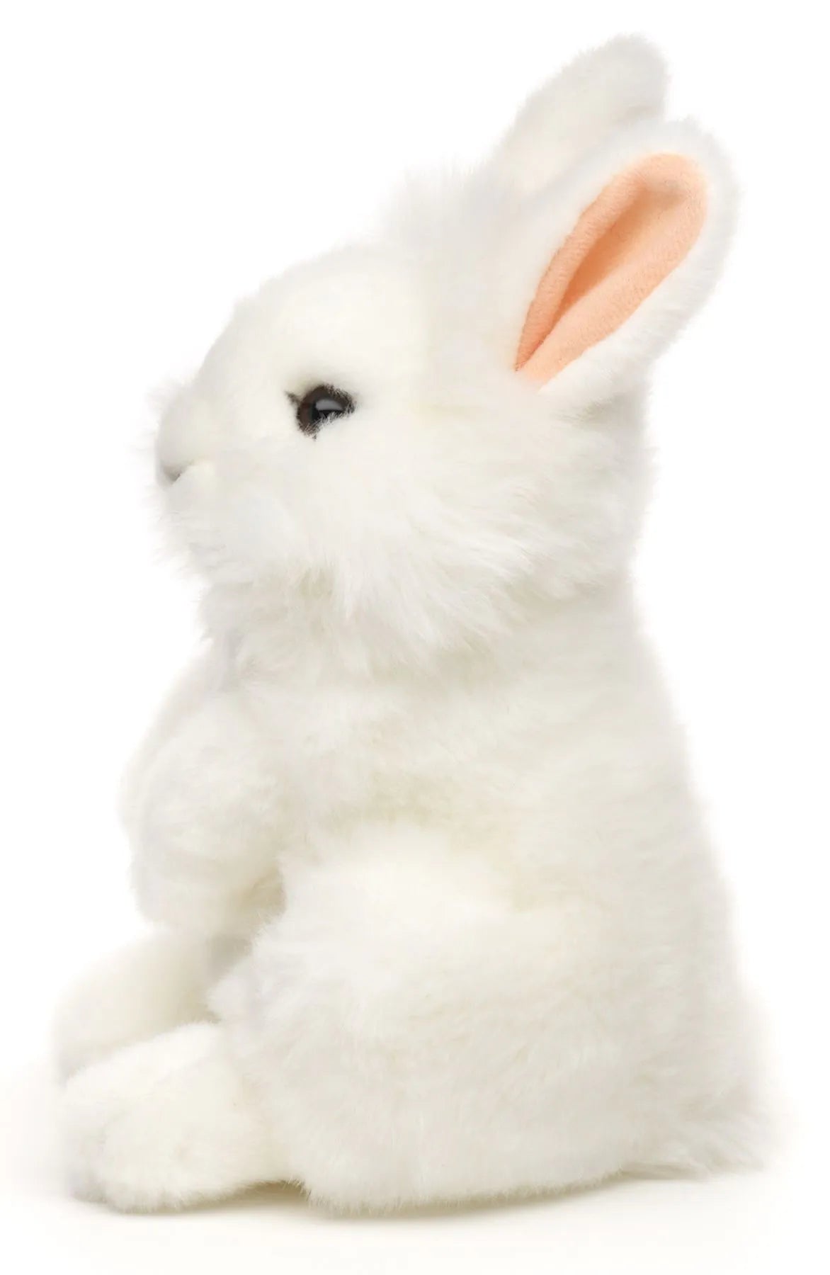 Uni-Toys | Standing White Lionhead Angora Rabbit | Soft Toy