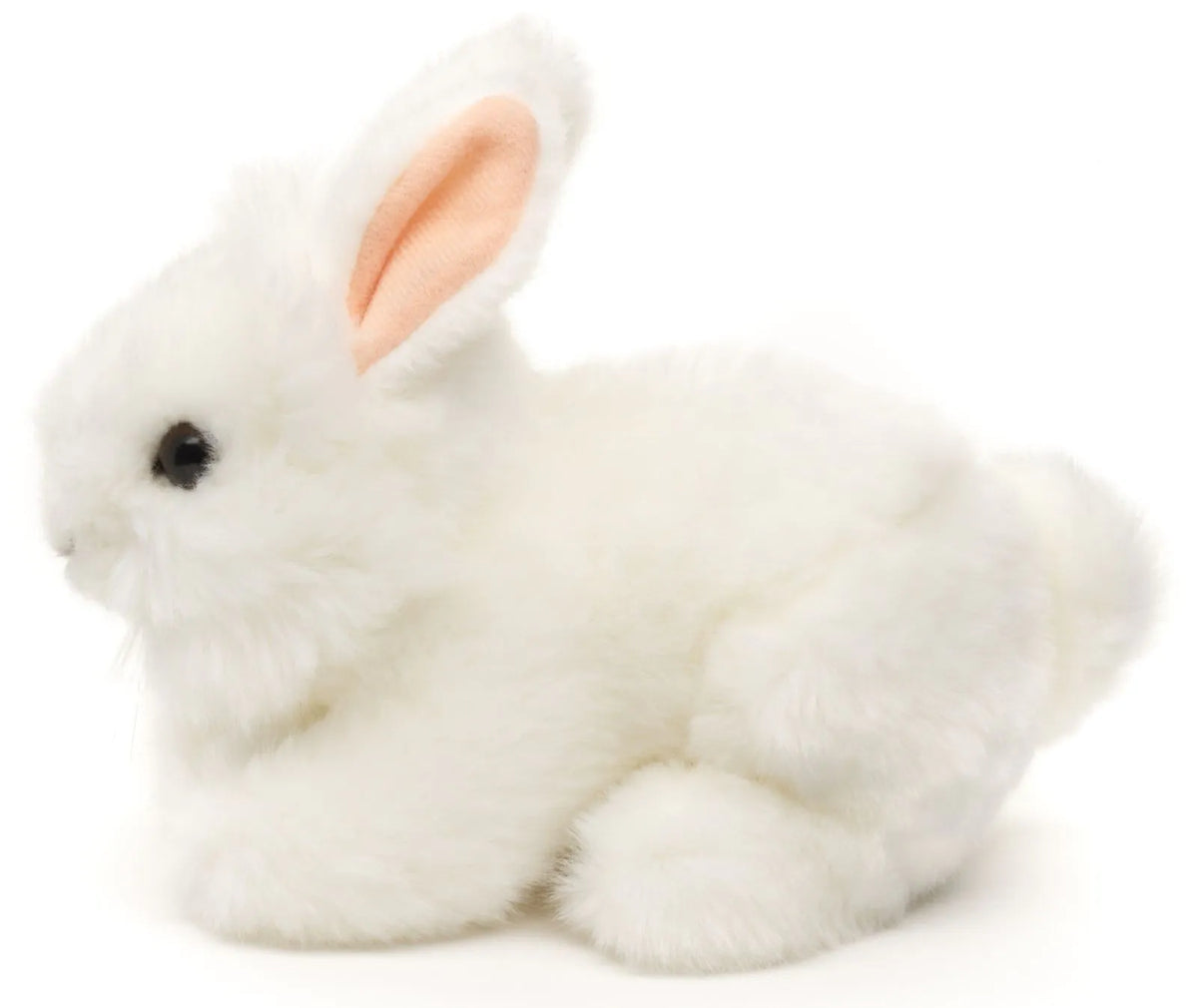 Uni-Toys | White Lionhead Angora Rabbit | Soft Toy