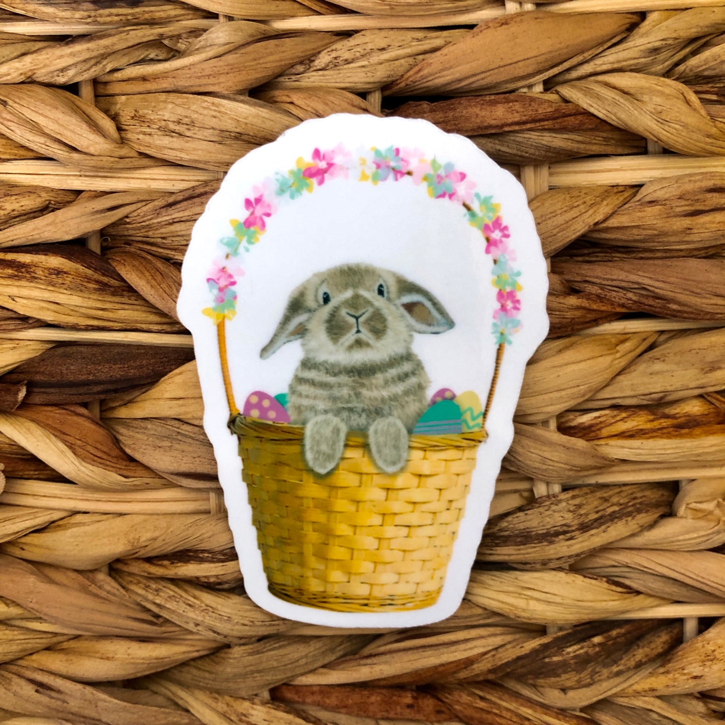 Easter Flower Basket Sticker