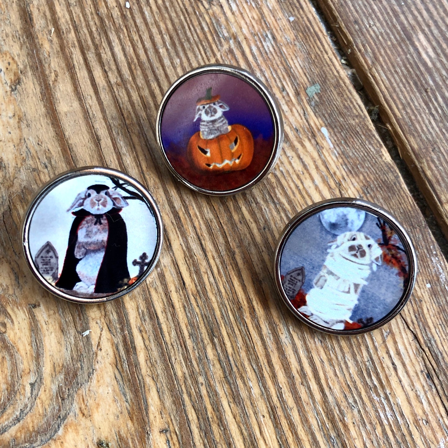 Halloween Bunny Pin