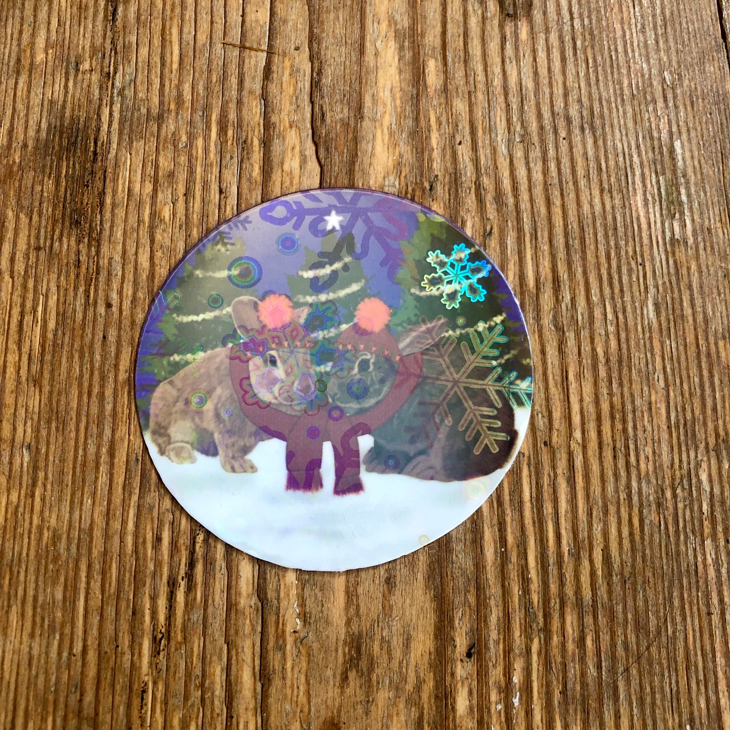 Snow Day Rabbit Stickers