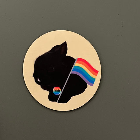 Rainbow Bunny Pride Magnet