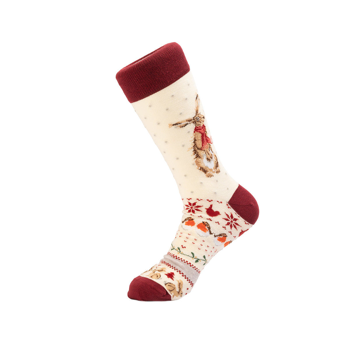 Wrendale Designs | Winter Hare Socks | Size 4-7 and 7-11