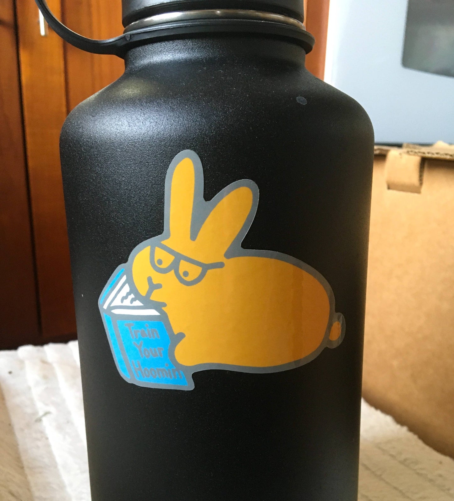 Train Your Hoomin | Waterproof Sticker