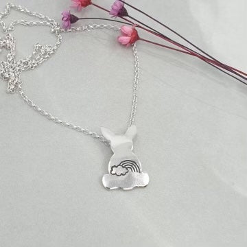 Rainbow Bunny Necklace