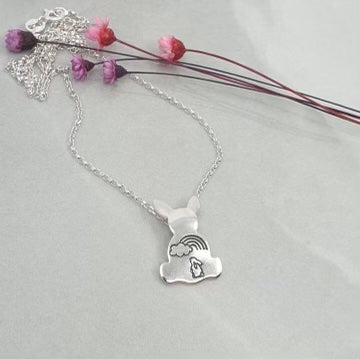 Rainbow Bunny Necklace