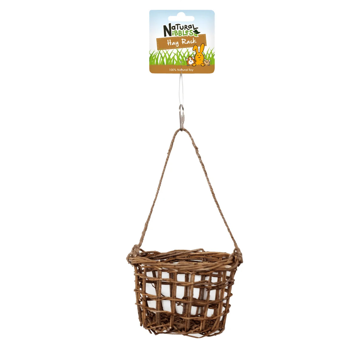 Natural Nibbles | Willow Hay Rack | Rabbit Chew Toy