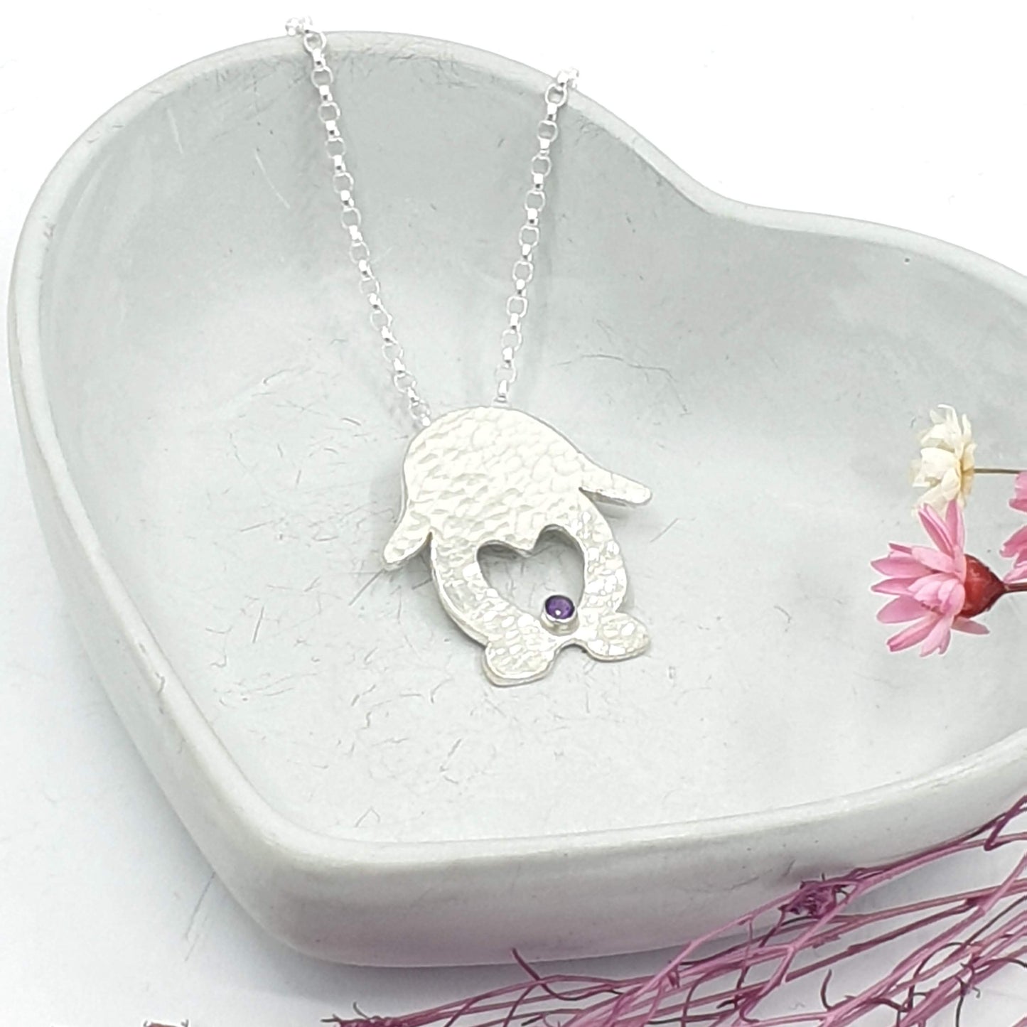 Harry Love Heart Bunny Rabbit Necklace