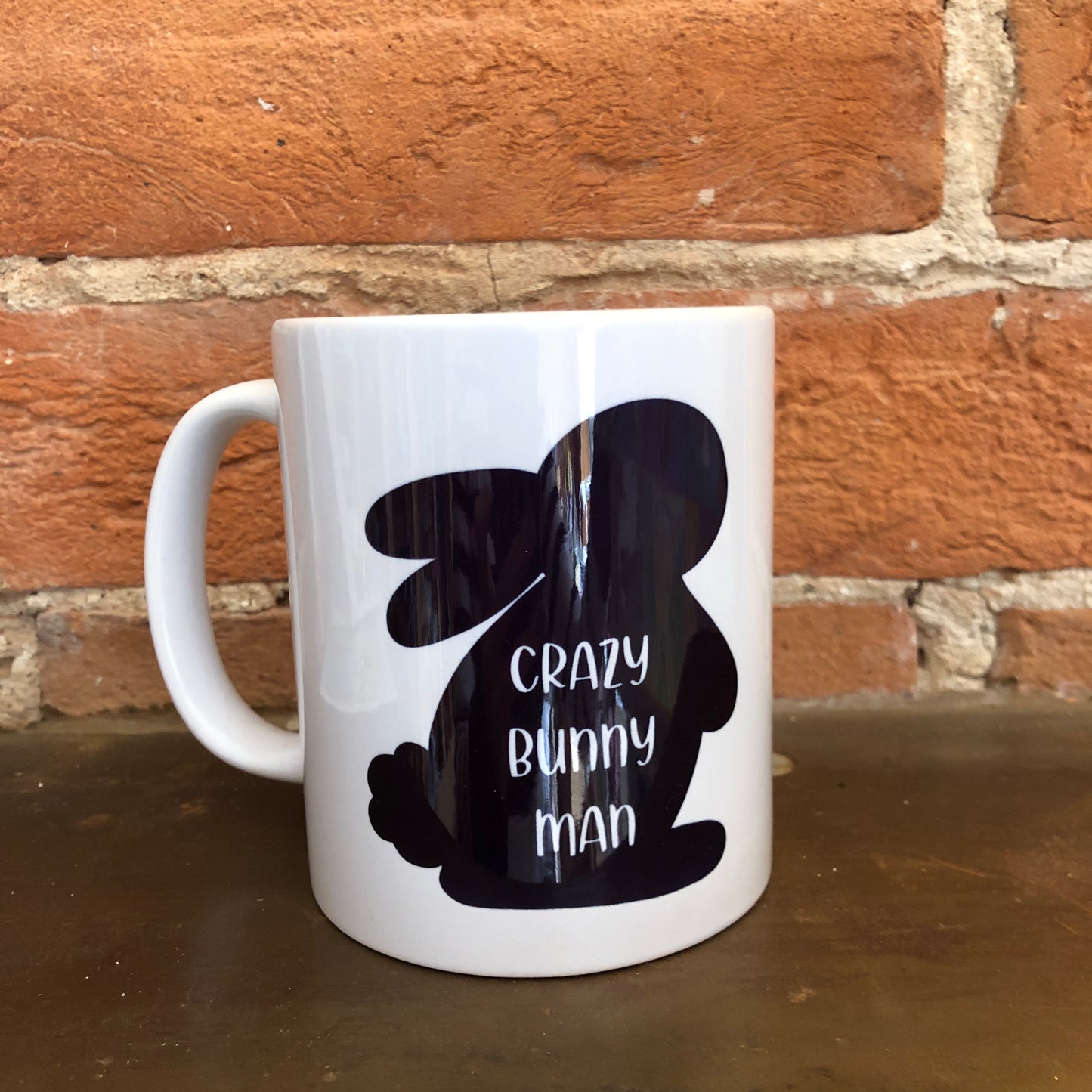 Crazy Bunny Person Mug