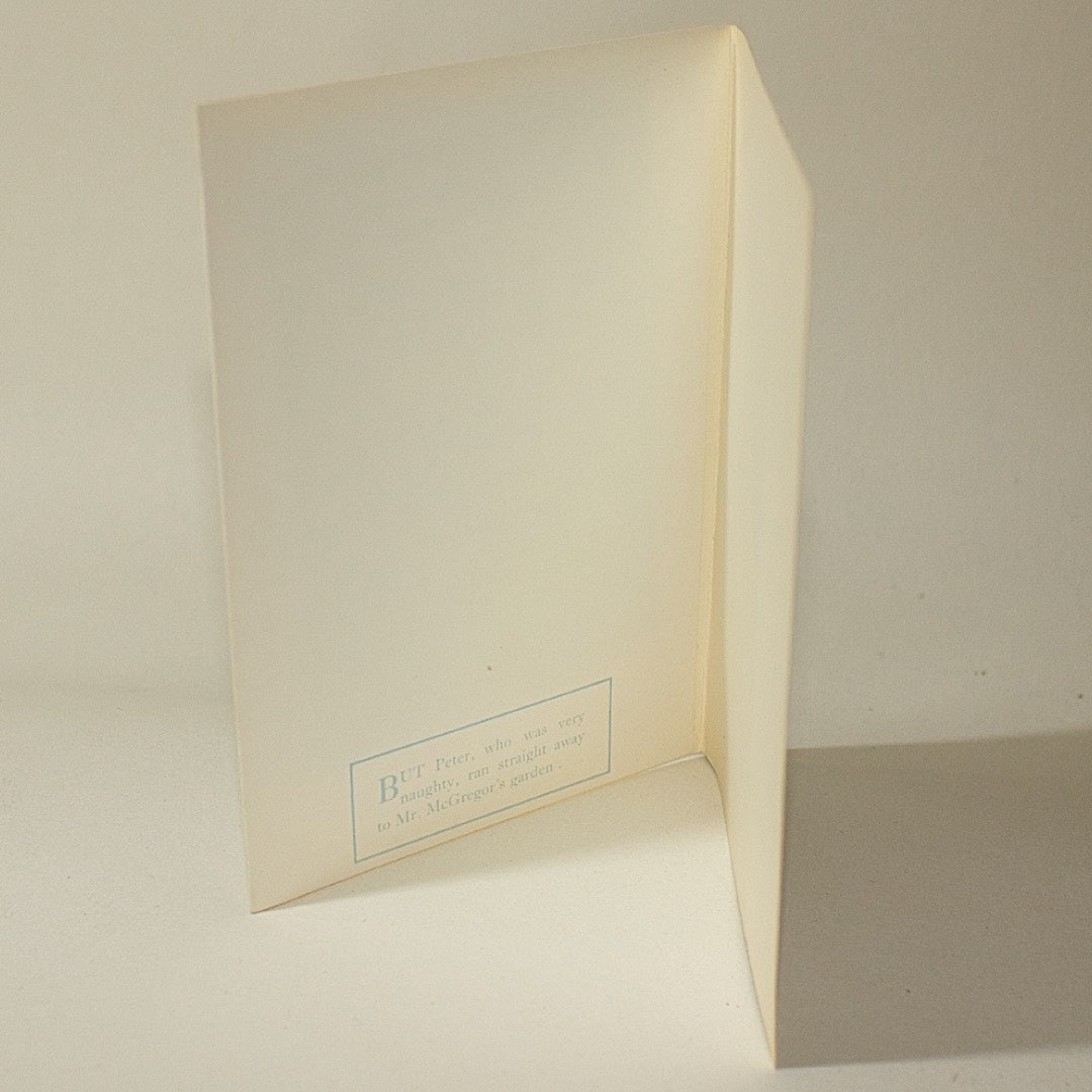 Vintage J&J Cash's Peter Rabbit Woven Silk Card