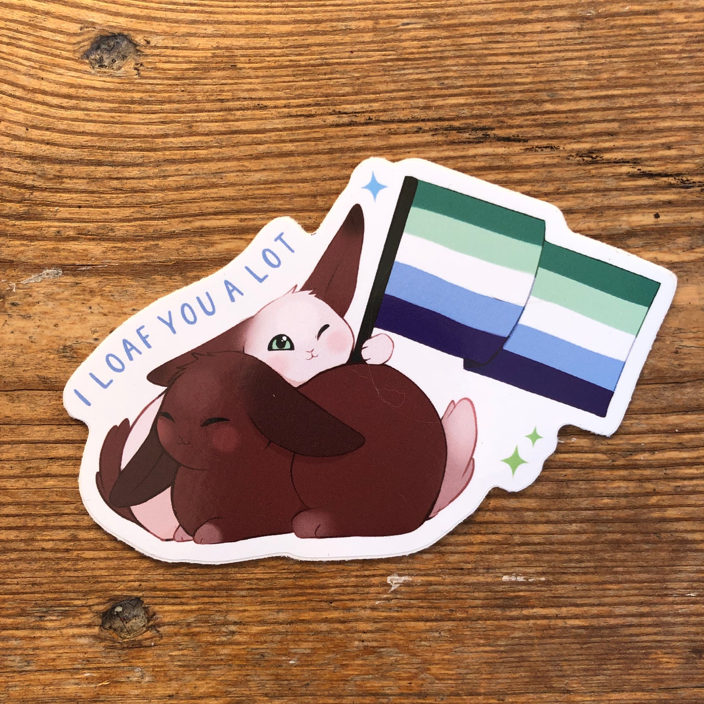 LGBTQ+ Pride Bunnies Stickers