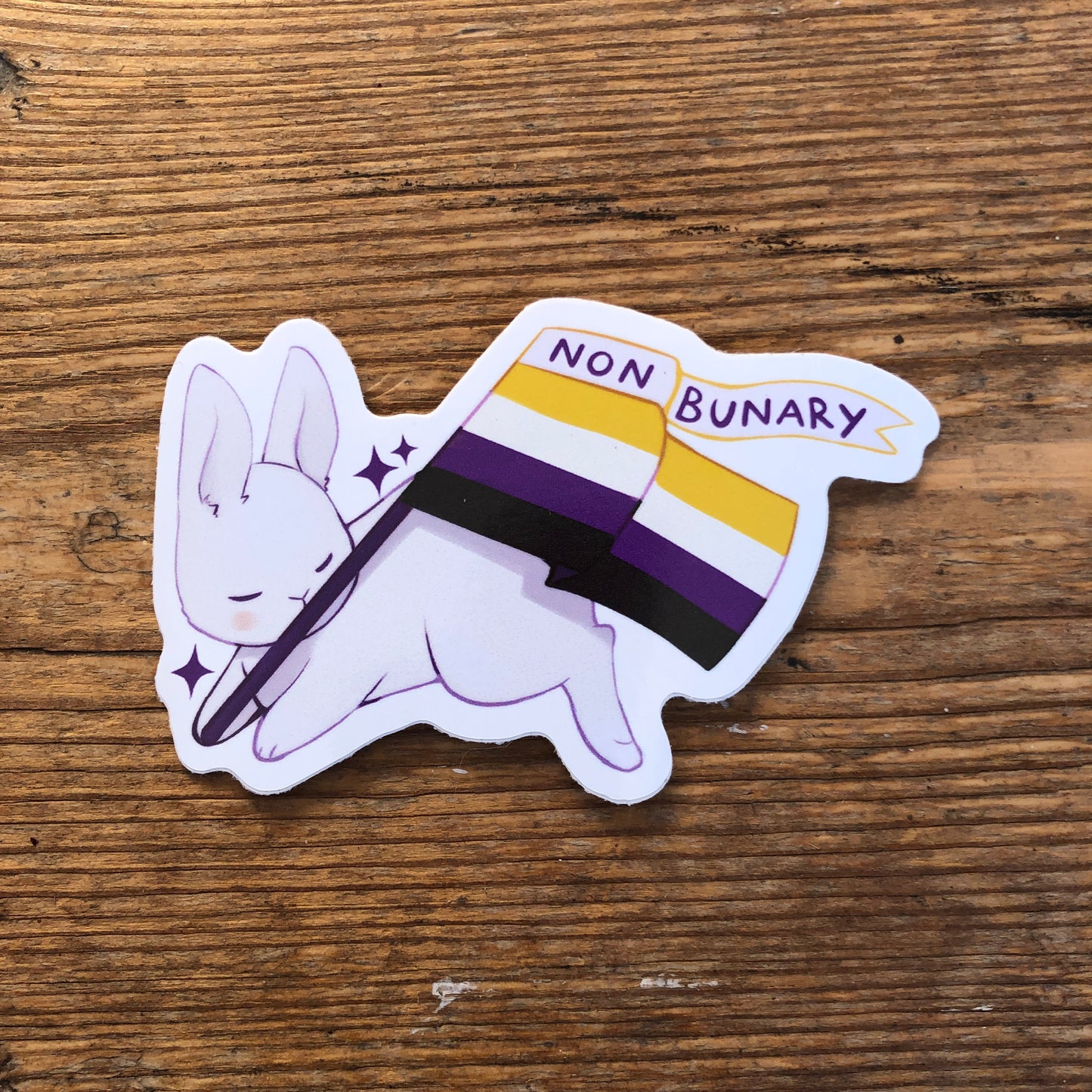 LGBTQ+ Pride Bunnies Stickers
