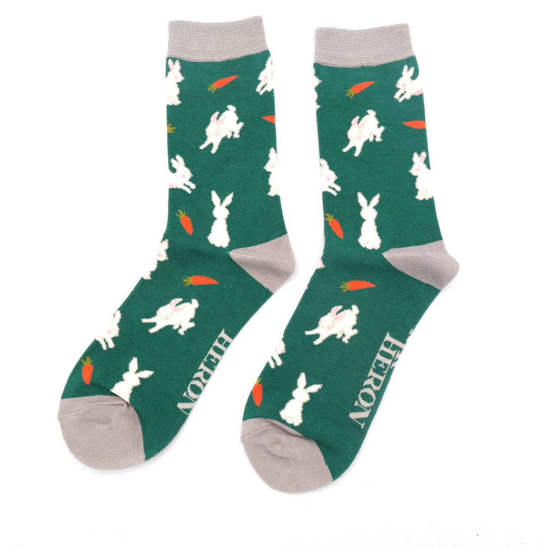Bamboo Bunny and Carrot Ankle Socks | Size 7-11