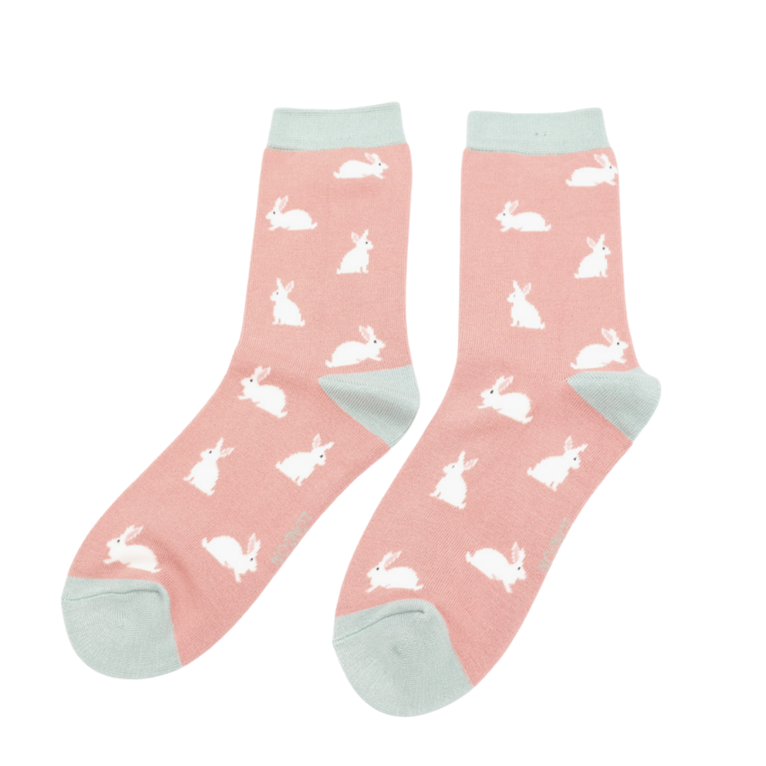Bamboo Bunny Ankle Socks| Size 3-7