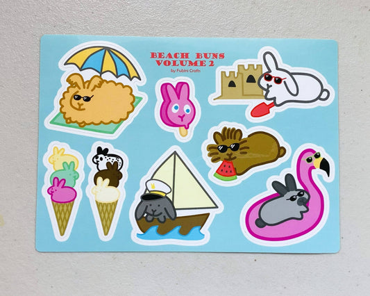 Beach Buns Volume 2 | Sticker Sheet